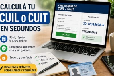 Calculadora de CUIL y CUIT Online en Argentina