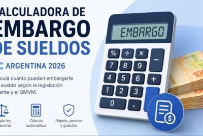 Calculadora de Embargo de Sueldo en Argentina 2026
